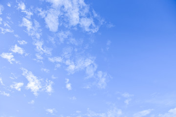Blue sky and white clouds for background