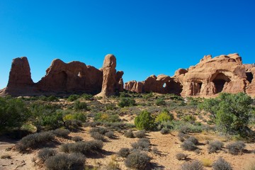 Rock formations at Arches National Park, Utah