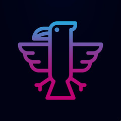 Eagle, usa nolan icon. Simple thin line, outline vector of 4th of july icons for ui and ux, website or mobile application