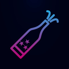 Champagne, usa nolan icon. Simple thin line, outline vector of 4th of july icons for ui and ux, website or mobile application