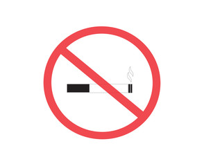 No Smoking area prohibiting Sing, accident prevention signs, Not Allowed Sign, warning symbol, road symbol sign and traffic symbol design concept, vector illustration.