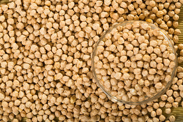 Fototapeta premium Chickpea seeds texture