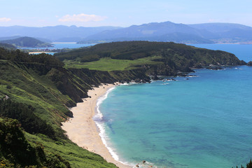 A beautiful beach on a nice day