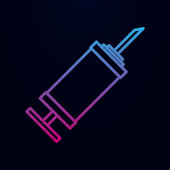 Syringe nolan icon. Simple thin line, outline vector of blood donation icons for ui and ux, website or mobile application