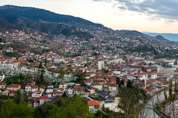 Fototapeta na wymiar Sarajevo - the capital of Bosnia-Getsogovina