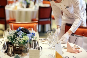 結婚式の飾りつけ
