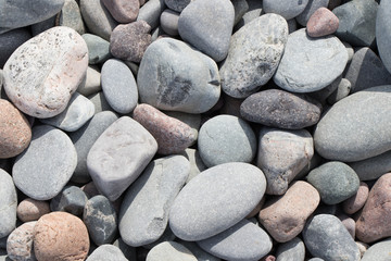 closes up of weathered rocks on the beach