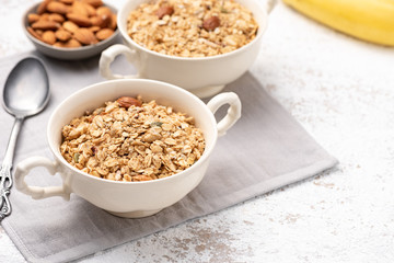 bowl of cereal with fruits and nuts