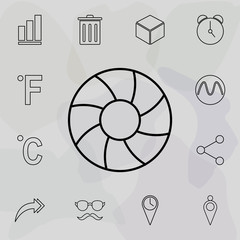 Lifebuoy icon. Universal set of web for website design and development, app development