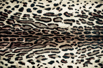luxury leopard fur fabric texture with light reflections over surface
