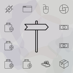 direction arrow icon. Universal set of web for website design and development, app development