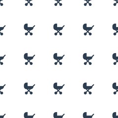 baby stroller icon pattern seamless white background