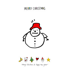 성탄절 / 손으로 그린 성탄절 카드