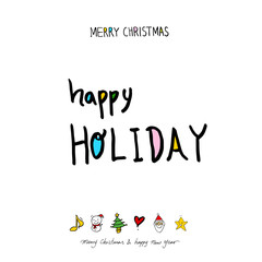 성탄절 / 손으로 그린 성탄절 카드