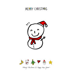 성탄절 / 손으로 그린 성탄절 카드