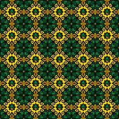 seamless pattern of borneo batik style. traditional Indonesian fabric motif. vector design inspiration. Creative textile pattern for fashion or cloth. culture motif of dayak