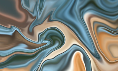 Beautiful blue and beige marble texture liquid fluid abstract	