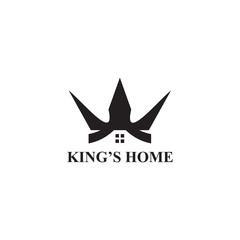 King's home logo design vector template