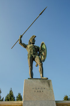 Statue of King Leonidas in Thermopylae, Greece