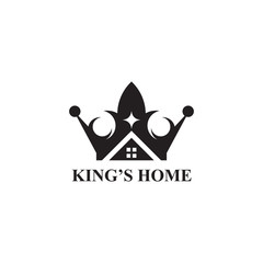 King's home logo design vector template