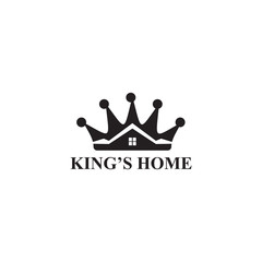 King's home logo design vector template