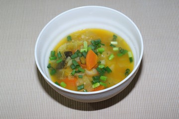 カボチャと人参のスープ