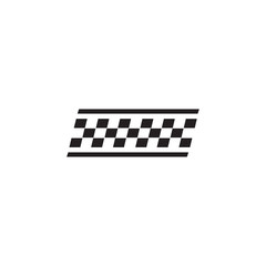 Race flag icon logo design vector template