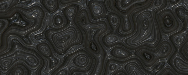 Wavy black abstract texture background