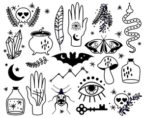 Vector Collection of Occult and Magic Symbols and Graphics