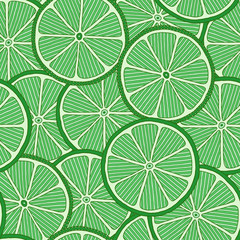 Fototapeta na wymiar Lime seamless pattern. Colorful sketch limes.