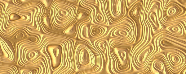 Golden wavy texture background