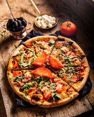 Pizza on the table