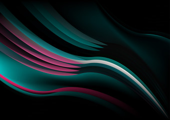 Obraz premium Abstract vector wave background design