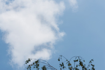 Wolken am Himmel die wie Gesichter aussehen (Pareidolie)