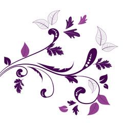 ornamental floral branch for your design