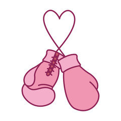 boxing gloves sport equipment icon