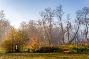 Polska złota jesień w Supraślu, Podlasie, Polska