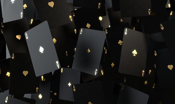 Black And Gold Aces Array Stock Photo by ©albund 315094780