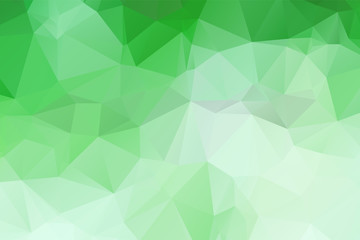 Obraz premium Light Green vector polygon abstract backdrop. Polygonal abstract vector with gradient. Textured pattern for your backgrounds