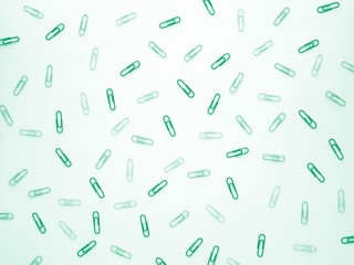 Pastel paper clips. Office, business,paperwork, education.
