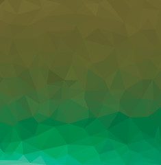 Abstract multicolor emerald green background. Vector polygonal design illustrator