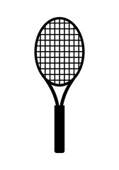 Tennis racket icon isolated on white background