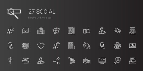 social icons set