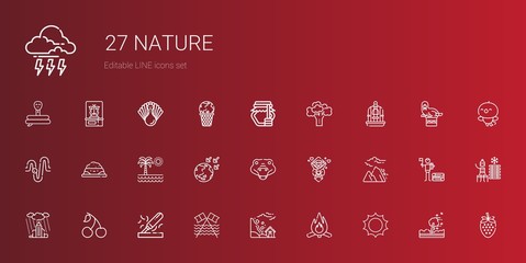 nature icons set
