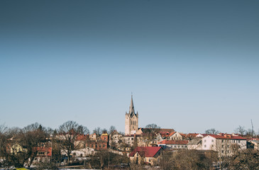 Fototapeta na wymiar panoramic view of city 