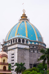 Obraz premium Newly made Hindu Temple of International Society for Krishna Consciousness (ISKON)- at Mayapur near Nabadwip, West Bengal,India. It is birthplace of Chaitanya Mahaprabhu.