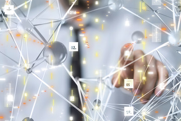 group of people talking in social network.