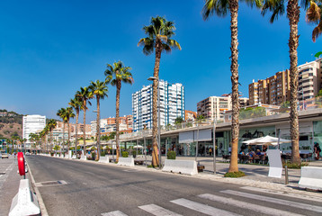 Hafen Promenade in Malaga