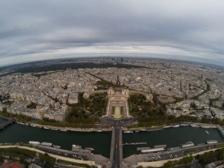 Seine river and Trocadero