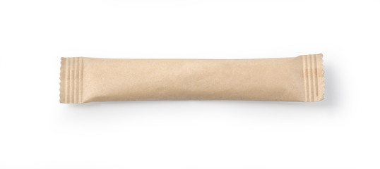 paper sachets isolated